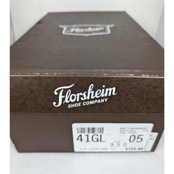 Florsheim mens dress shoes 9.5D NIB style Kierland longated toeTexture side heal main image 9